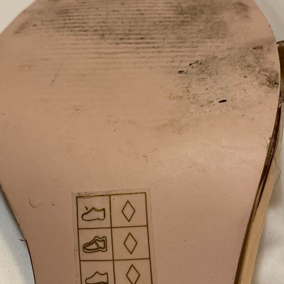 Size 9 Like A New Penny! Metallic Rose Copper Strappy Heels - Picture 8 of 16